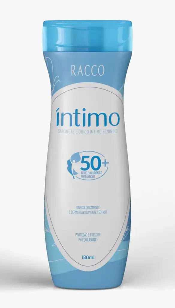 Sabonete Líquido Intimo 50+ Feminino Racco, 180ml