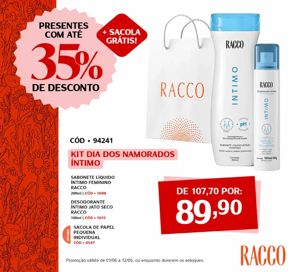 Kit Namorados Intimo
