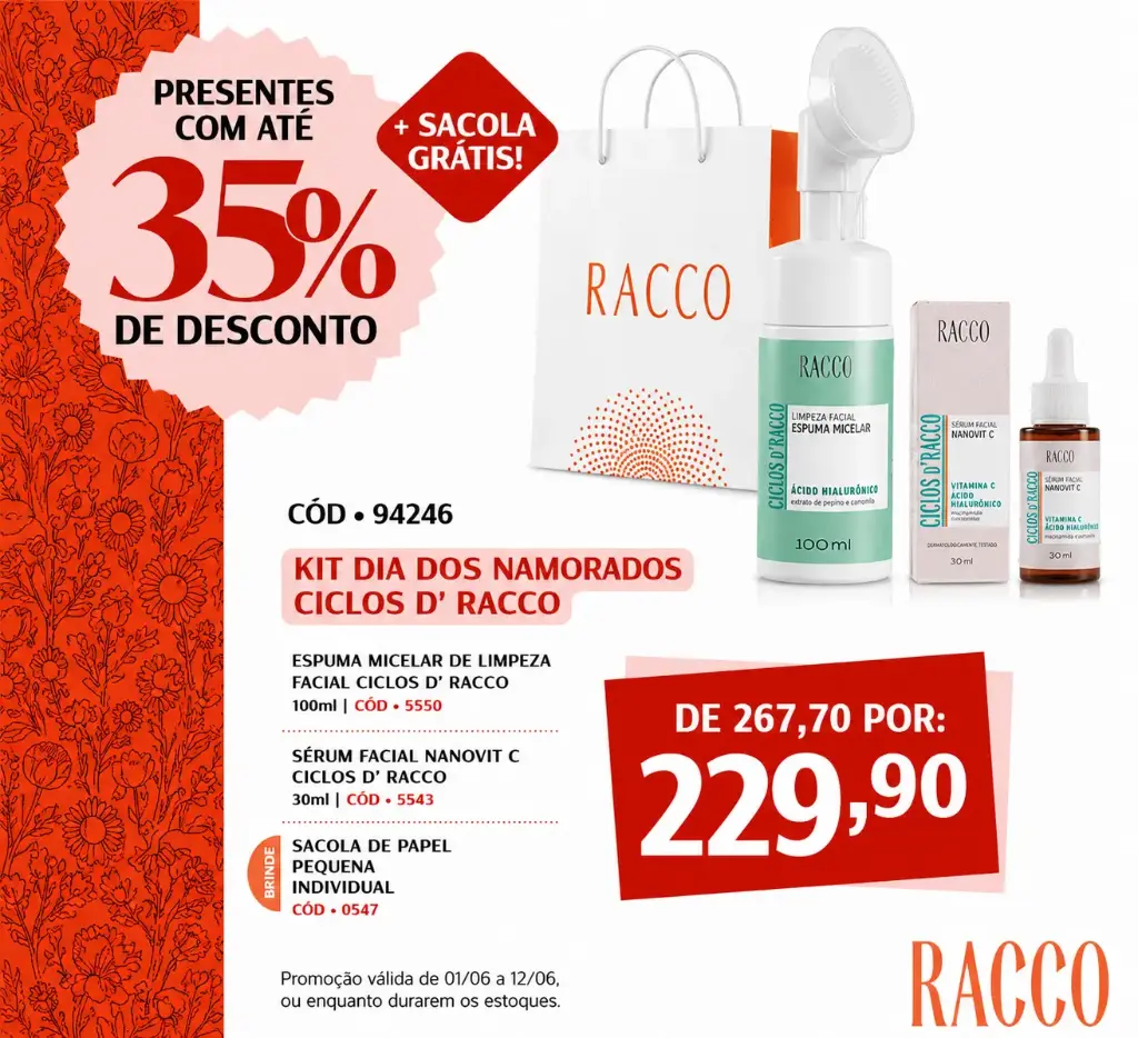 Kit Dia dos Namorados Ciclos D’ Racco