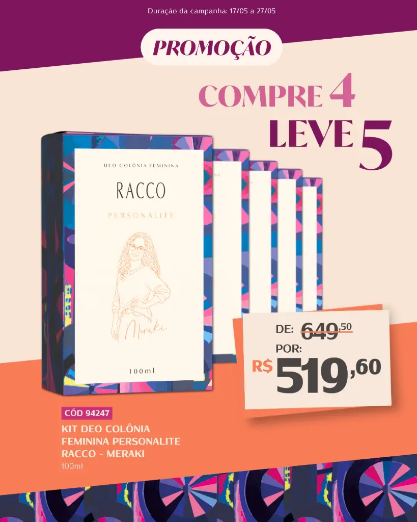 Kit Personalité Racco Meraki – Compre 4 Leve 5