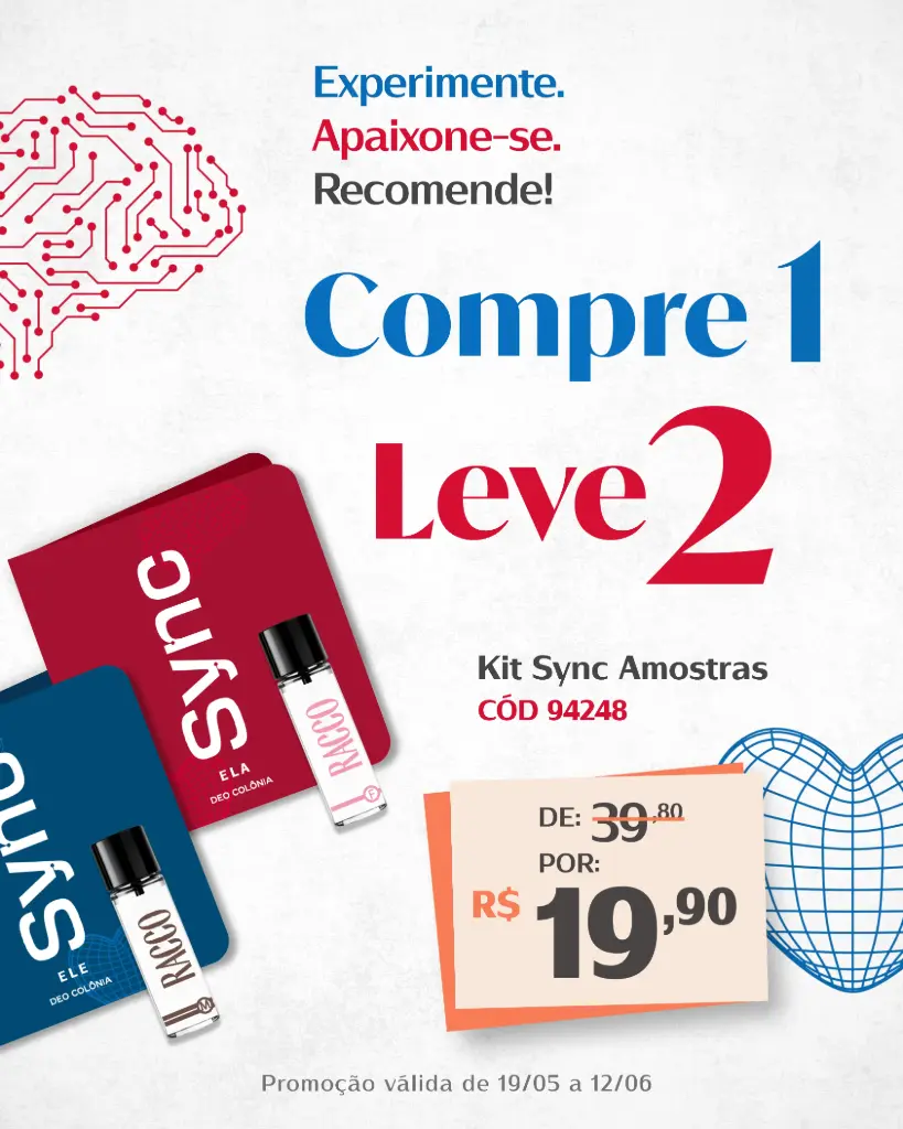 Sync Amostras - Compre 1 Leve 2