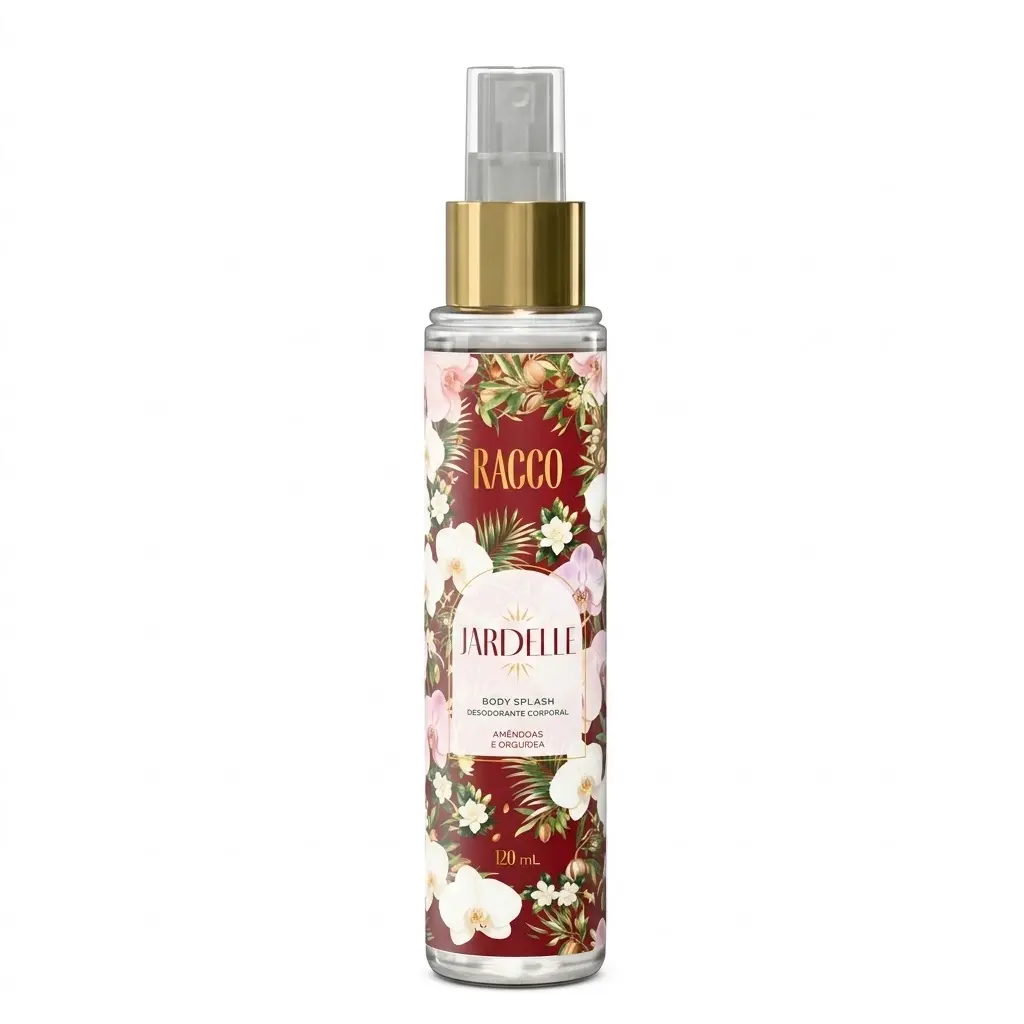 Body Splash Desodorante Corporal Amêndoas e Orquídea Jardelle Racco