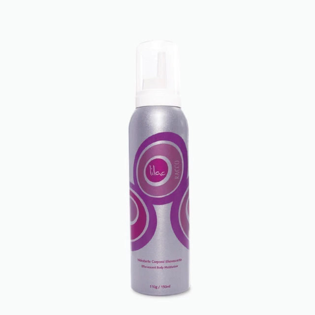 Hidratante Corporal Efervescente Lilac Racco, 150ml