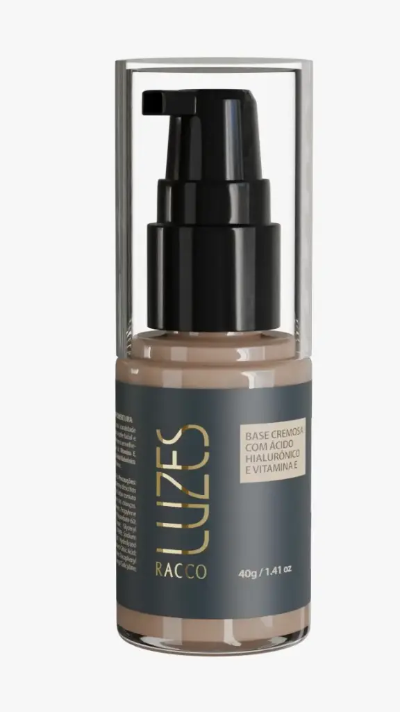 Base Cremosa com Ácido Hialurônico e Vitamina E Luzes, 40g