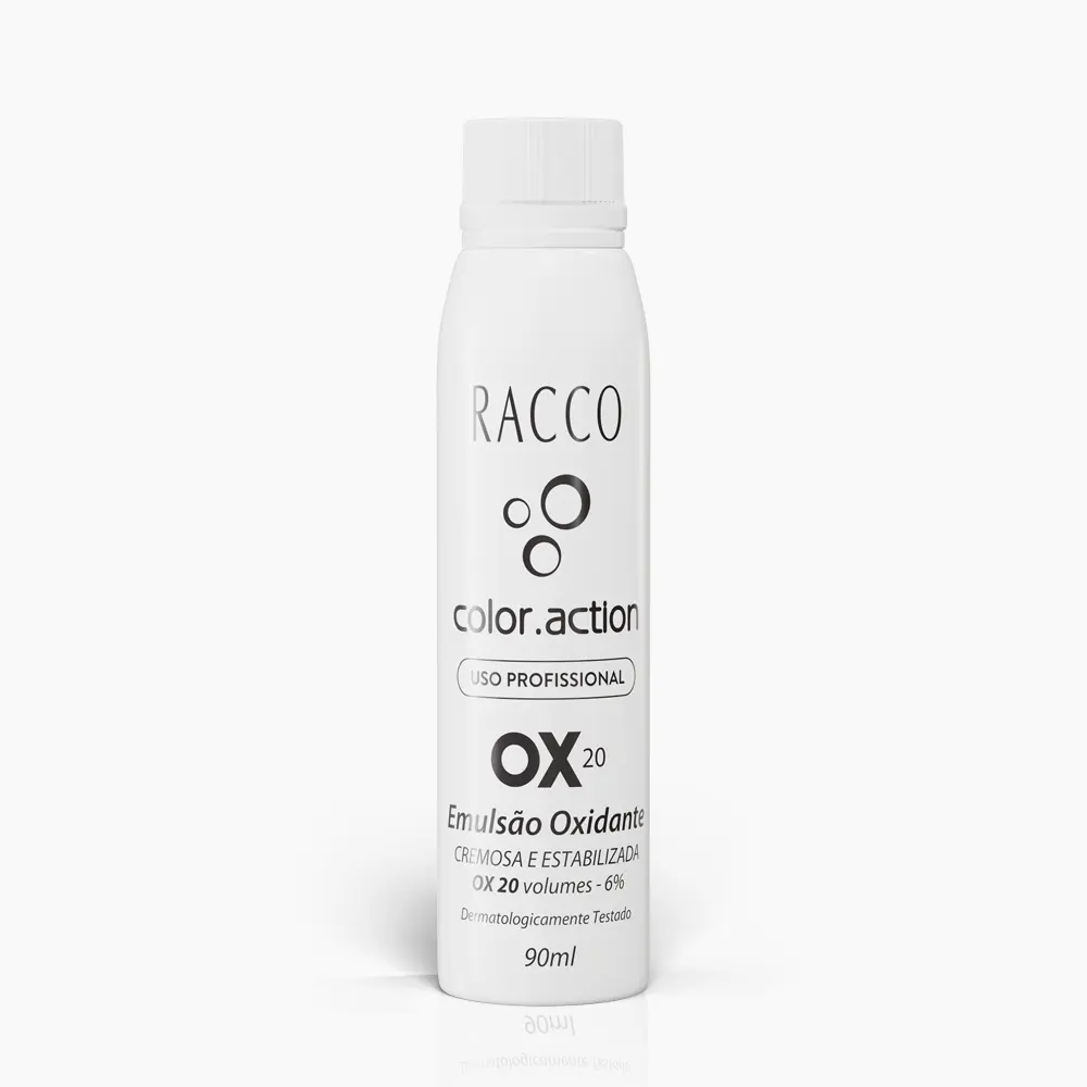Emulsão Oxidante 20 Volumes Color.Action Racco, 90ml 