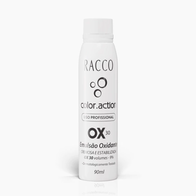 Emulsão Oxidante 30 Volumes Color.Action Racco, 90ml