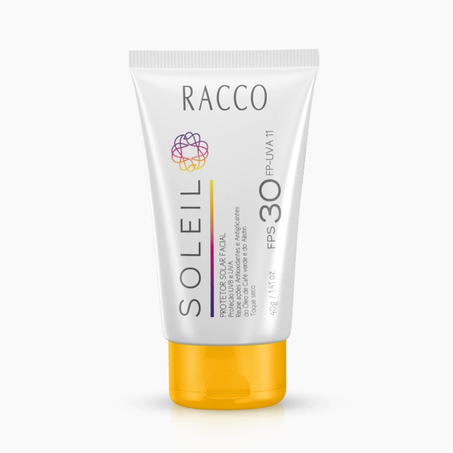 Protetor Solar Facial FPS 30 Soleil Racco, 40g