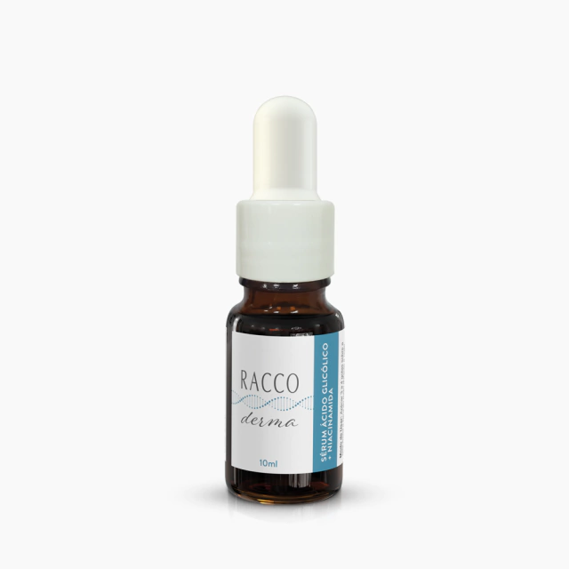 Sérum Ácido Glicólico + Niacinamida Raccoderma, 10ml