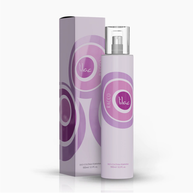Deo Colônia Feminina Lilac Racco, 100ml