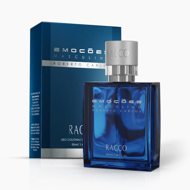 Deo Colônia Emoções Masculino Roberto Carlos Racco, 50ml