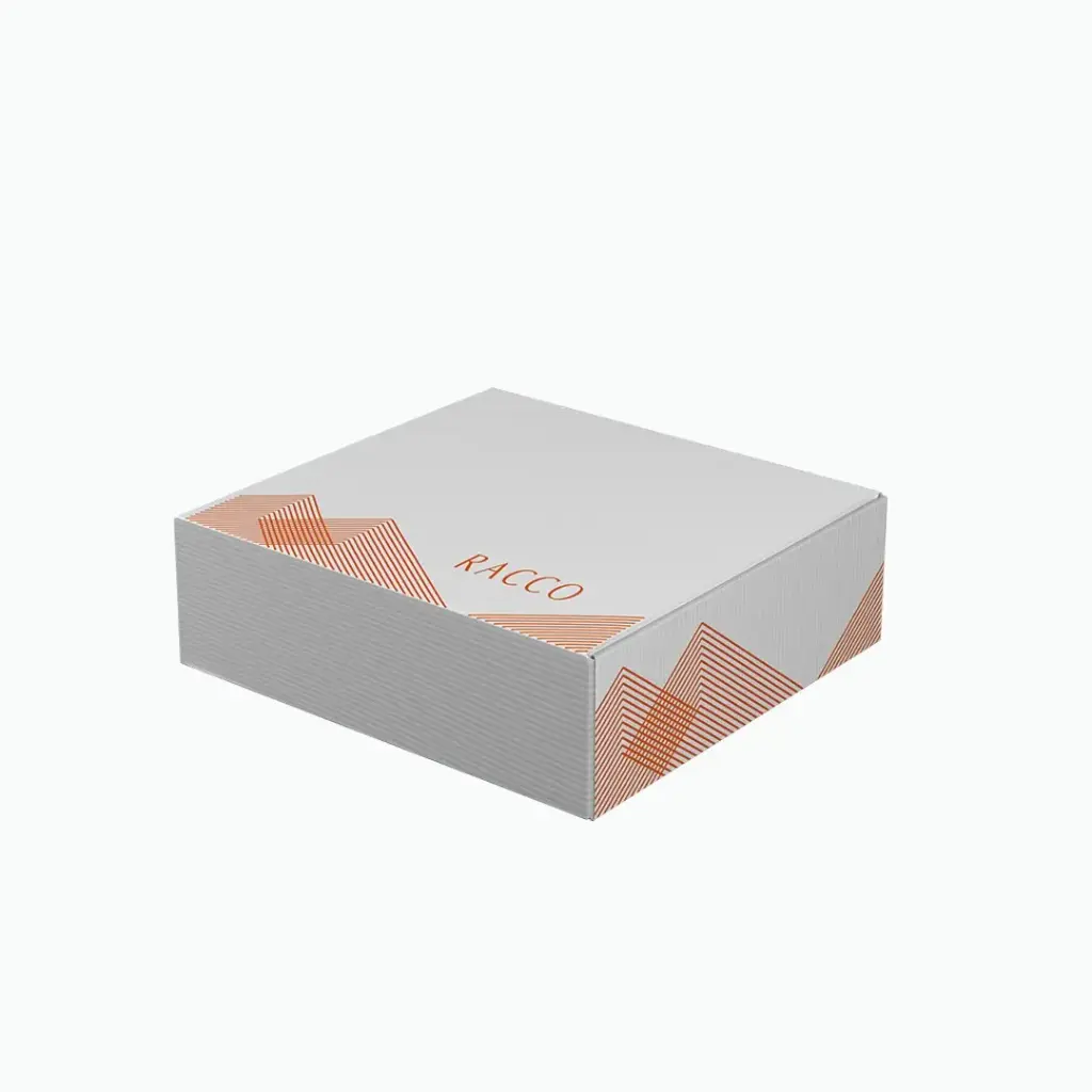 Embalagem para presente Racco Branca e Laranja