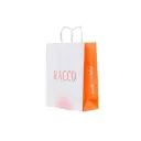 Sacola De Papel Pequena Laranjada E Branca 2025