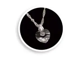 [0751] Corrente Com Pingente De Coração Swarovski