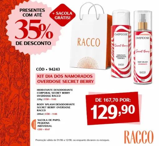 [94243] Kit Dia dos Namorados Overdose Secret Berry