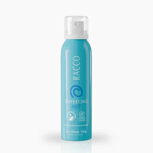 [1616] Mousse Spray Depilatório Depeeling Soft Racco, 150ml
