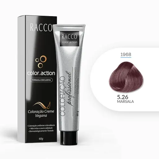 [1968] Coloração Creme Color.Action Racco - Marsala, 60g