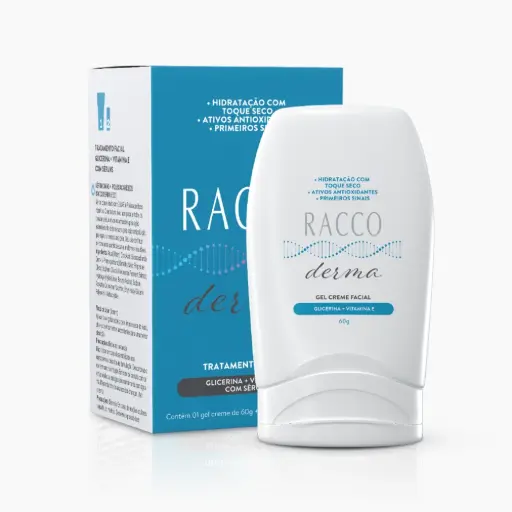 [5531] Gel Creme Facial Glicerina + Vitamina E RaccoDerma, 60g