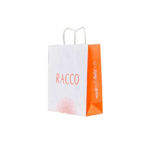 [0661] Sacola De Papel Grande Laranjada E Branca 2025