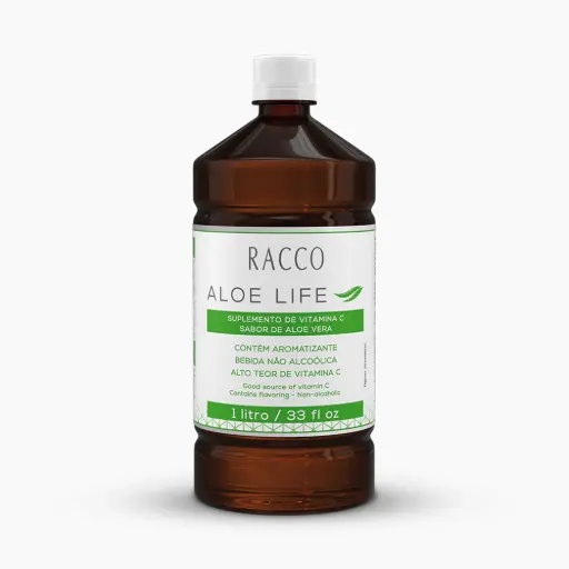 [949] IOS Aloe Life - Suplemento Pronto para Beber com Vitamina C - Sabor Aloe Vera Racco, 1l
