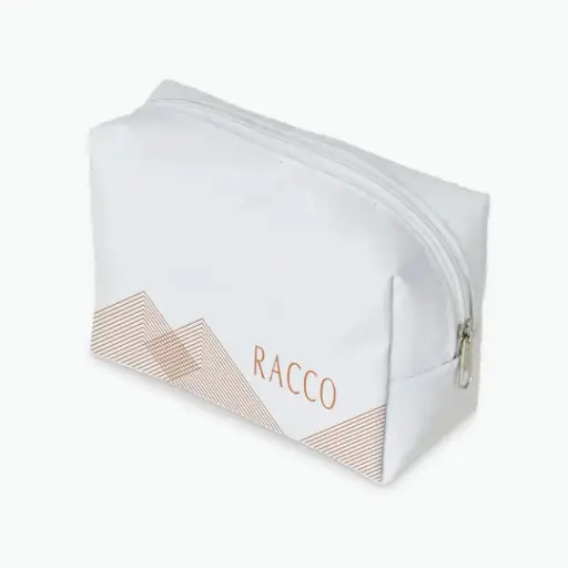 [895] Nécessaire Branca com Logo Racco